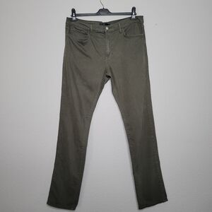 Men's The Asher Slim Fit Joe's Jeans in muted olive color, size 36